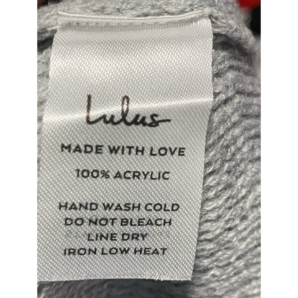 Lulus Light Gray Size Large Tea Reader Turtleneck… - image 7